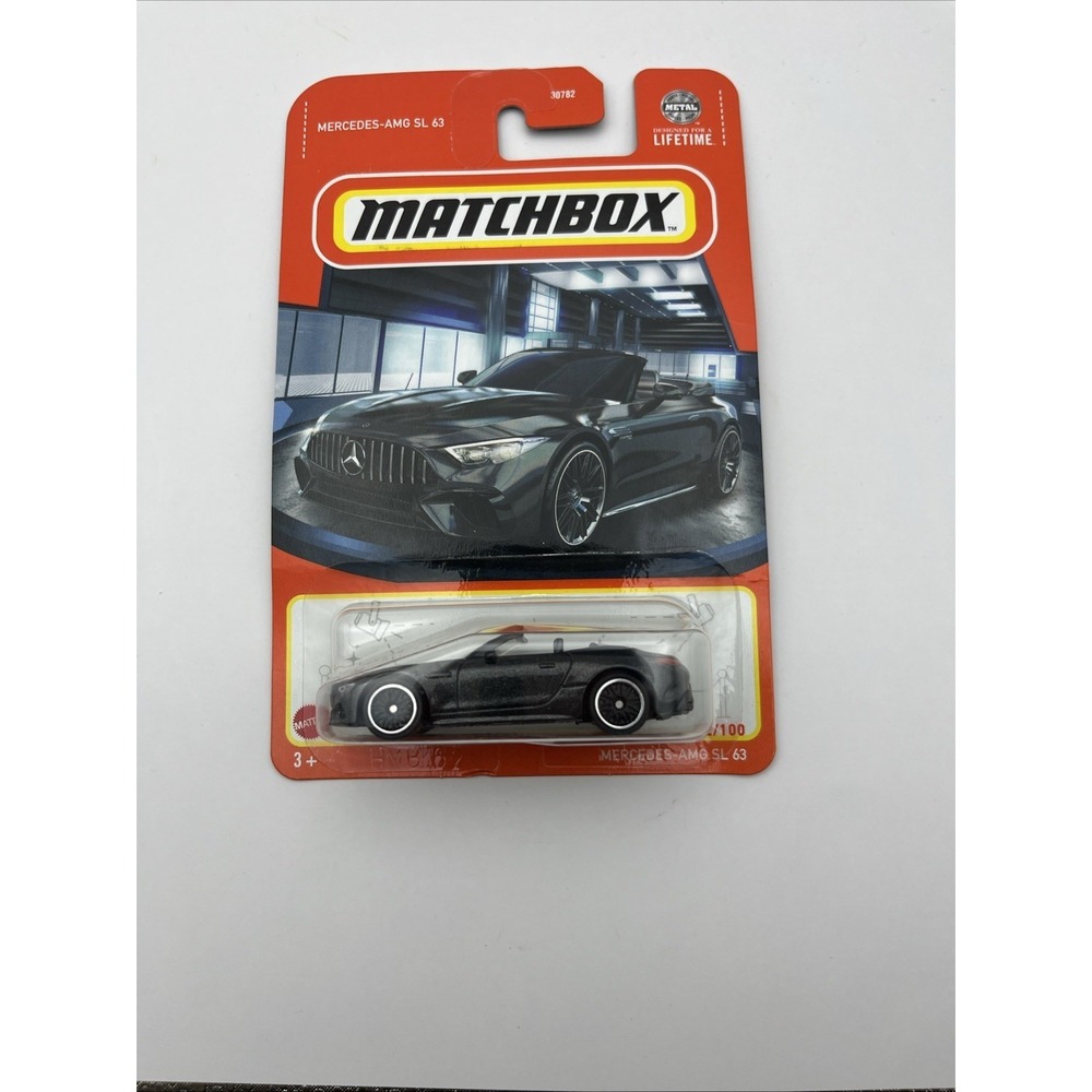 Matchbox Mercedes-AMG SL 63 Black Diecast Car 72/100 2023 Collectible New